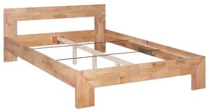 Rama łóżka z litego drewna dębowego, 140 x 200 cm