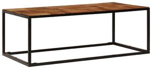 Stolik kawowy z drewna akacjowego i stali, 110x60x40 cm