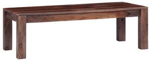 Stolik kawowy, szary, 110x50x35 cm, lite drewno sheesham