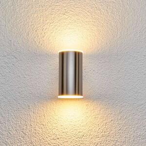Lindby - Morena 2 LED Ścienna Lampa Ogrodowa Stainless Steel Lindby