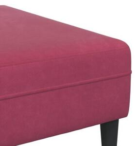 Nowoczesna sofa do salonu w kolorze czerwonego wina z poduszkami z pianki i poliesterowymi podÅokietnikami