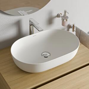 Duravit Lagoa umywalka nablatowaDuraCast Smooth odlew mineralny - biały mat - 60 x 40 x 13,5 cm