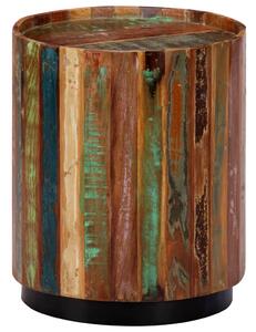 Stolik kawowy, 38 x 45 cm, lite drewno z odzysku