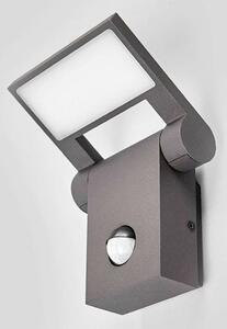 Lucande - Marius LED Ogrodowe Lampa Ścienna w/Sensor Graphite Lucande
