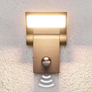 Lucande - Marius LED Ogrodowe Lampa Ścienna w/Sensor Graphite Lucande
