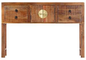 Stolik typu konsola, 120 x 30 x 80 cm, lite drewno akacjowe