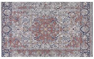 Retro dywan orientalny wzór do salonu prostokątny 140x200cm wielokolorowy Korgan Beliani