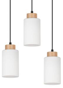 Envostar - Talia Cluster Lampa Wisząca Black/Wood/White