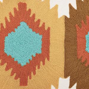2 poduszki dekoracyjne z haftem bawełna 40 x 60 cm wielokolorowe Danapur Beliani