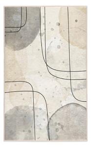 Szaro-kremowy dywan odpowiedni do prania 120x180 cm Simple Lines – Mila Home