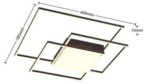 Lindby - Nelinka LED Lampa Sufitowa Black