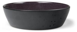 Czarna/fioletowa kamionkowa miska Gastro Black/Purple – Bitz