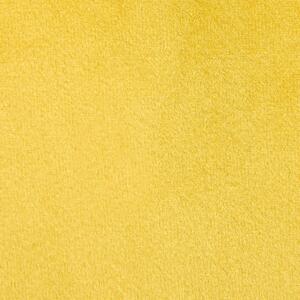 Zestaw 2 poduszek dekoracyjnych welurowy 45 x 45 cm z mini pomponami żółty Aerangis Beliani