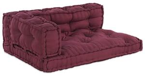 Poduszka do sofy paletowej 3 pcs Bordowy 120 x 80 x 38 cm