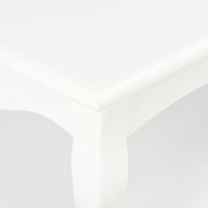Stolik kawowy, biały, 110x60x40 cm, MDF