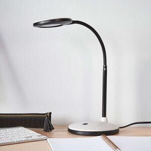 Lindby - Ivan LED Lampa Stołowa Black/Light Grey Lindby