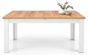 INSPIRO C-11 stół rozkładany 140–180 × 80 cm, dąb Craft, białe nogi