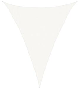 Żagiel przeciwsłoneczny, 160 g/m², biały, 3x4x4 m, hdpe
