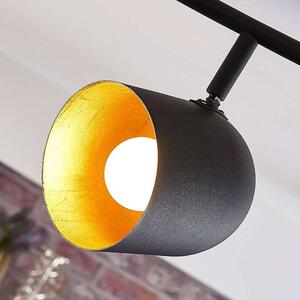 Lindby - Morik 4 LED Lampa Sufitowa Black/Gold Lindby