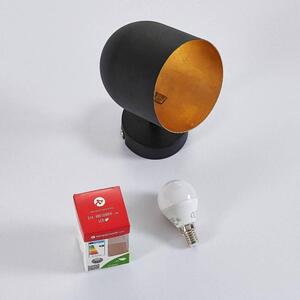 Lindby - Morik LED Lampa Ścienna Black/Gold Lindby