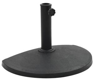 Podstawa pod parasol ogrodowy, półokrągła, żywica, 9 kg, czarna