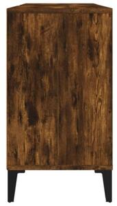 Szafka pod umywalkę, przydymiony dąb, 80x33x60 cm