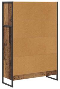 Szafka na książki stare drewno 80 x 30 x 121 cm