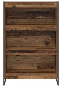Szafka na książki stare drewno 80 x 30 x 121 cm