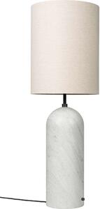 GUBI - Gravity XL High Lampa Podłogowa White Marble/Canvas