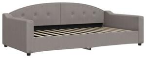 Sofa rozsuwana z szufladami, taupe, 100x200 cm, tkanina