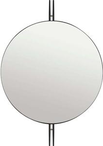 GUBI - IOI Wall Mirror Round Ø80 Black/Brass