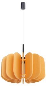 Żółta wisząca lampa z filcu E5-G60