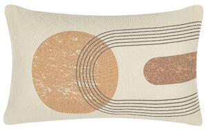 Zestaw 2 poduszek dekoracyjnych z wzorem 30 x 50 cm wielokolorowy Nasturtium Beliani