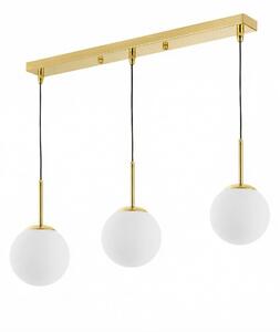NOWOCZESNA POTRÓJNA LAMPA KLASYCZNE ZŁOTO FREDICA W3 PRO