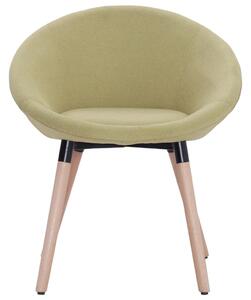 Krzesło do jadalni, zielone, tapicerowane tkaniną