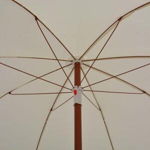 Parasol ogrodowy na stalowym słupku, 240 cm, piaskowy