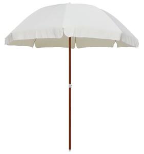 Parasol ogrodowy na stalowym słupku, 240 cm, piaskowy