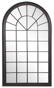 Lustro ścienne wiszące w kształcie okna 77x130 cm dekoracja styl vintage Trevol Beliani