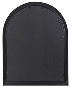 Lustro ścienne w kształcie okna witryny do wnętrz 69 x 89 cm czarne Embry Beliani