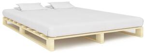 Rama łóżka z palet, lite drewno sosnowe, 200 x 200 cm