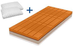Materac medyczny Romance Kashmir 20 + 2x poduszka Leniwiec GRATIS, 200x200 cm