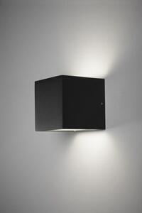 Light-Point - Cube Zewnętrzna Lampa Ścienna Up/Down Czarna