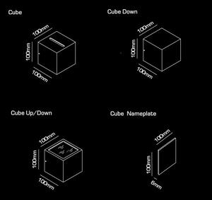 Light-Point - Cube Zewnętrzna Lampa Ścienna Down Czarna