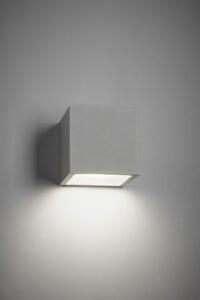Light-Point - Cube XL LED 3000K Zewnętrzna Lampa Ścienna Down Srebrna