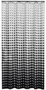 Sealskin Zasłona prysznicowa Speckles, 180 cm, czarna, 233601319