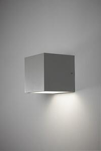 Light-Point - Cube LED Zewnętrzna Lampa Ścienna XL 3000K Down Srebrna