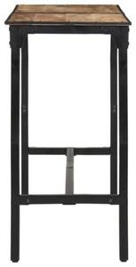 Stolik barowy, 150x55x107 cm, surowe lite drewno mango