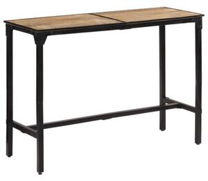 Stolik barowy, 150x55x107 cm, surowe lite drewno mango