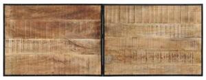 Stolik barowy, 150x55x107 cm, surowe lite drewno mango