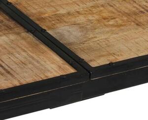 Stolik barowy, 150x55x107 cm, surowe lite drewno mango